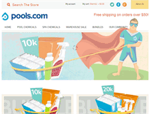 Tablet Screenshot of pools.com